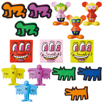 MINI VCD KEITH HARING #2 Barking Dog/Flying Devil/Radiant Baby/ Andy Mouse/Three Eyed Smiling Face