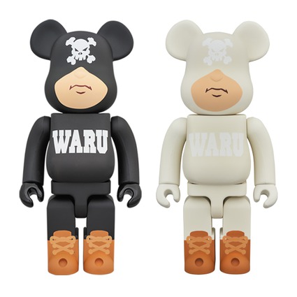 BE@RBRICK TOKYO TRIBE WARU 400% BLACK/WHITE