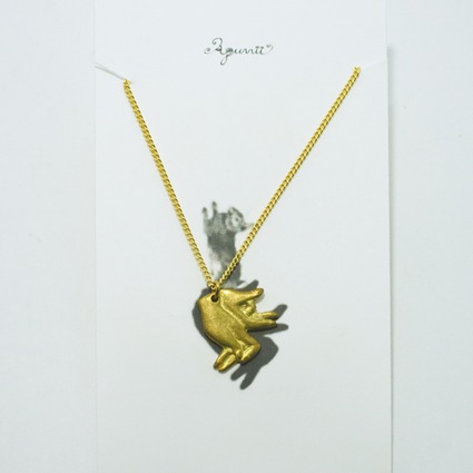 hand shadow necklace / rabbit // Aquvii