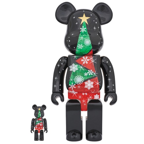 2017 Xmas BE@RBRICK 100% & 400%セット Stained-glass tree Ver.2