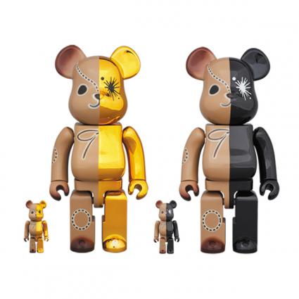 BE@RBRICK MIHARAYASUHIRO 100% & 400% GOLD×BROWN/BLACK×BROWN