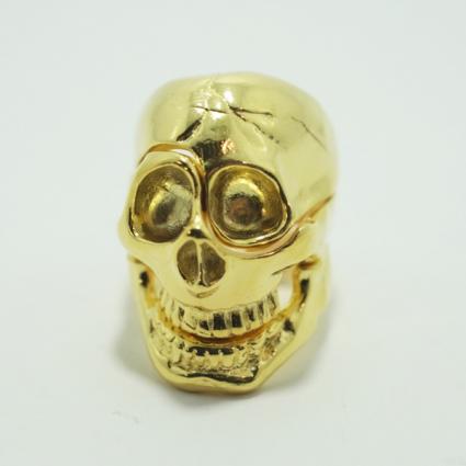 skull parts ring / Gold // Aquvii
