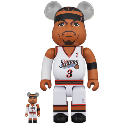 BE@RBRICK Allen Iverson (Philadelphia 76ers)100% & 400%