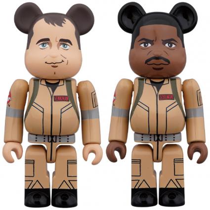 BE@RBRICK GHOSTBUSTERS 100% 2PC SET Peter Venkman/Winston Zeddemore