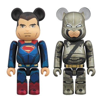 BE@RBRICK SUPERMAN & ARMORED BATMAN 2 PACK