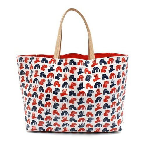 WASHIO -  TOTE　BAG　NAVY/RED