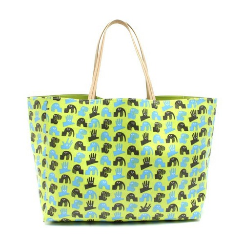 WASHIO -  TOTE　BAG　GREEN/BLUE