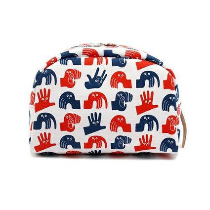 WASHIO -  TRAVEL POUCH　SMALL　　NAVY/RED