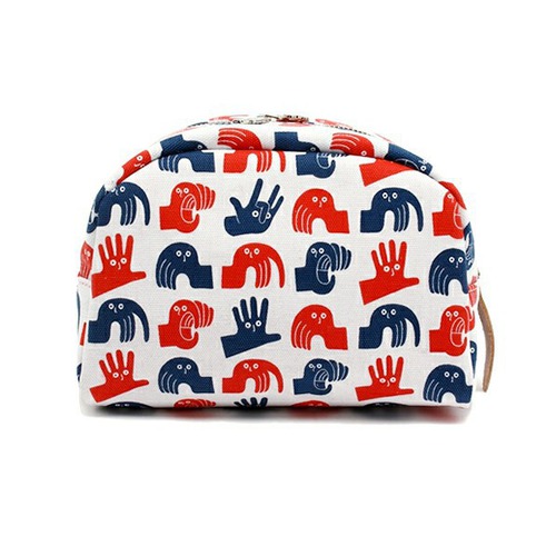 WASHIO -  TRAVEL POUCH　LARGE 　NAVY/RED