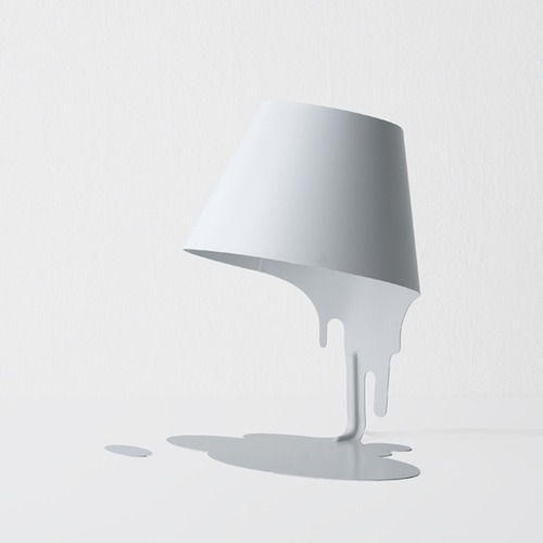 リキッドランプ　テーブル　ホワイト // 共栄design