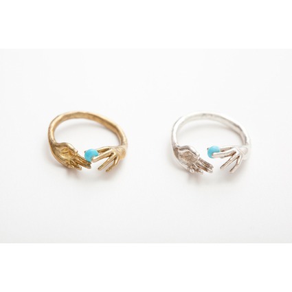 throw into the sea ring / silver // Aquvii